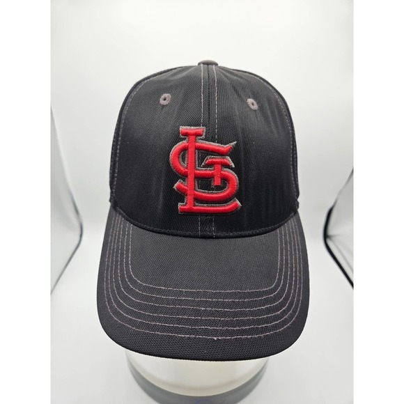 Fan Favorite Men's St Louis Cardinals Baseball Cap Black Red‎ Adustable - Picture 1 of 7